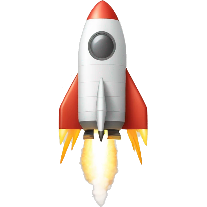rocket taking off emoji