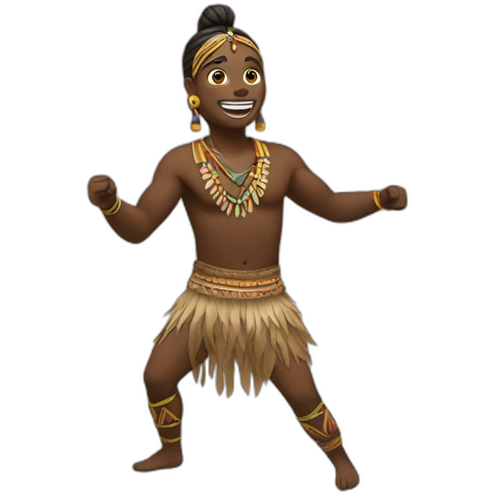 Tribal dancing emoji