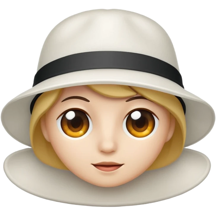 white hat emoji