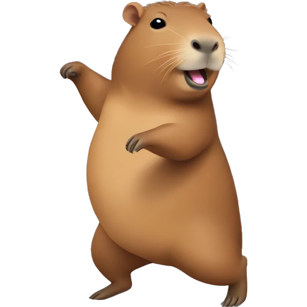 Capybara dancing emoji