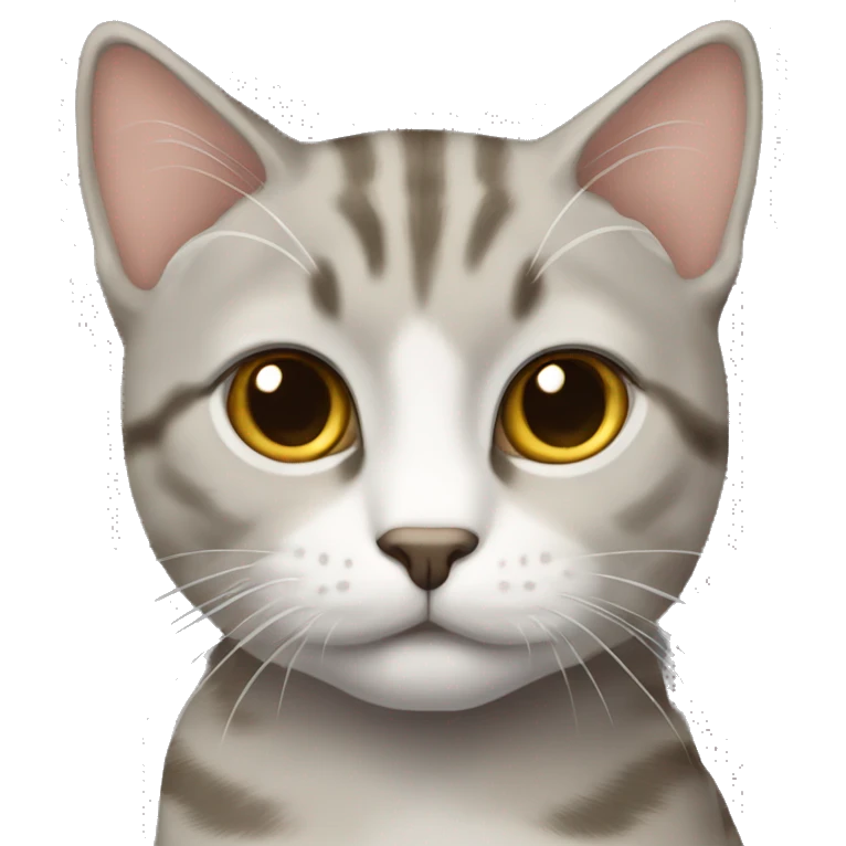 Light grey tan tabby cat emoji