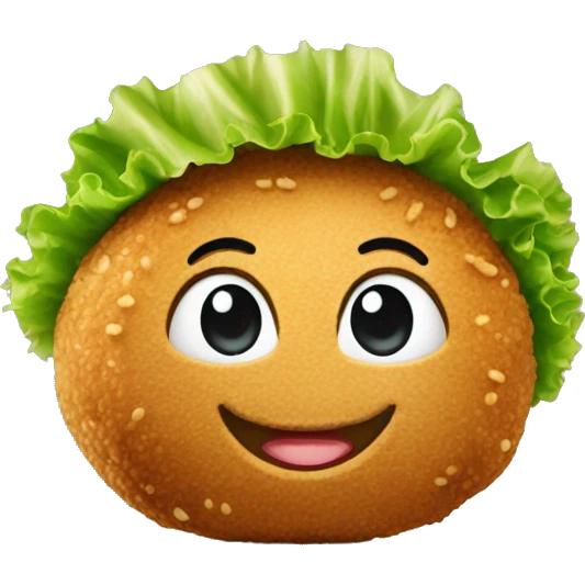 smiling falafel piece emoji