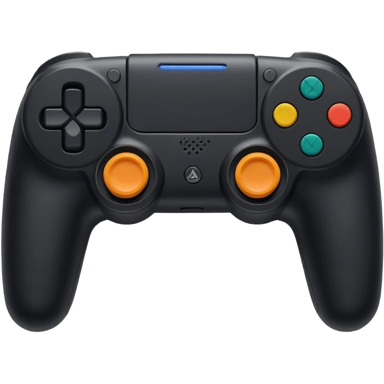 A black play station handle  emoji