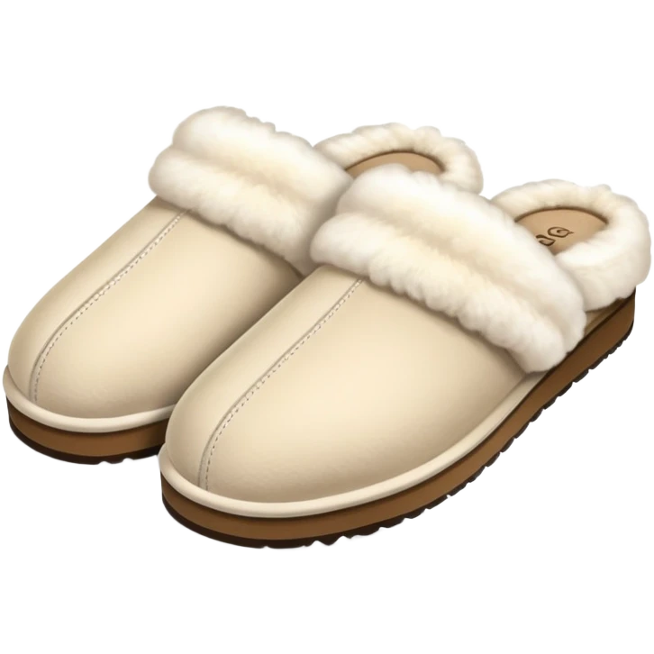 UGG slippers in cream colour  emoji