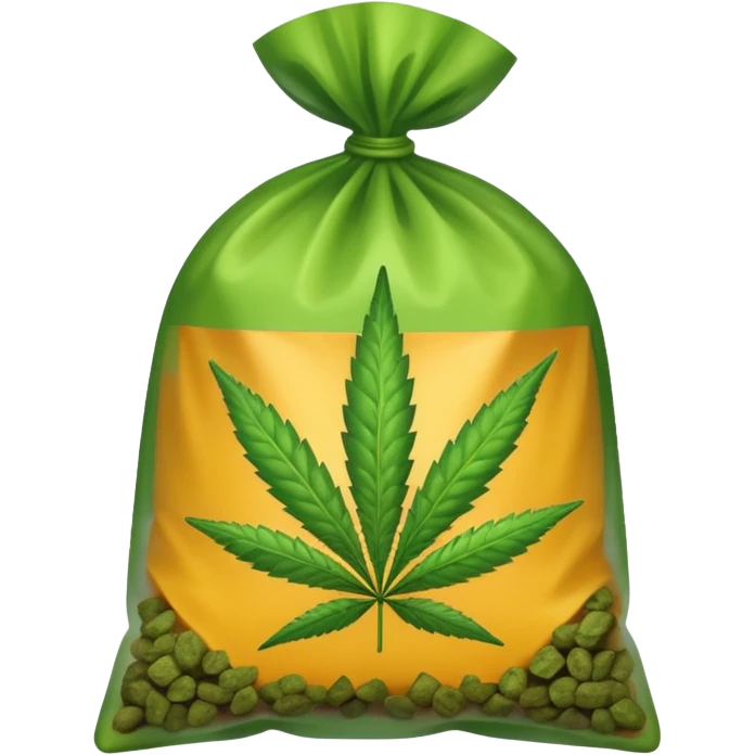 weed baggie  emoji
