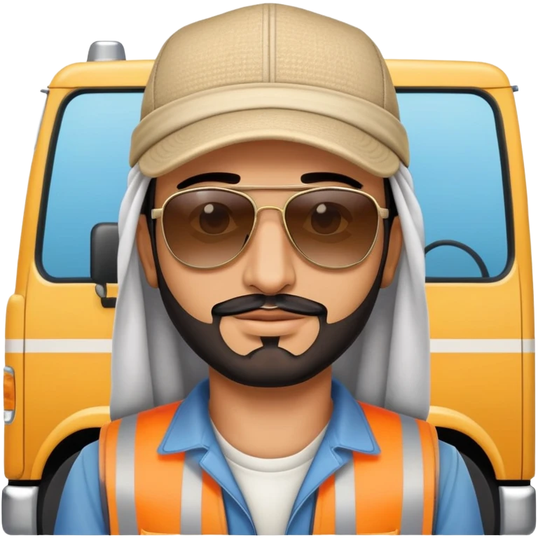 Arab trucker emoji