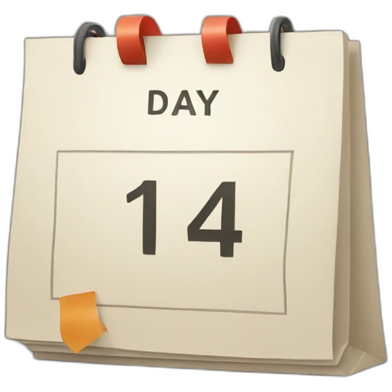calendar day 1  emoji