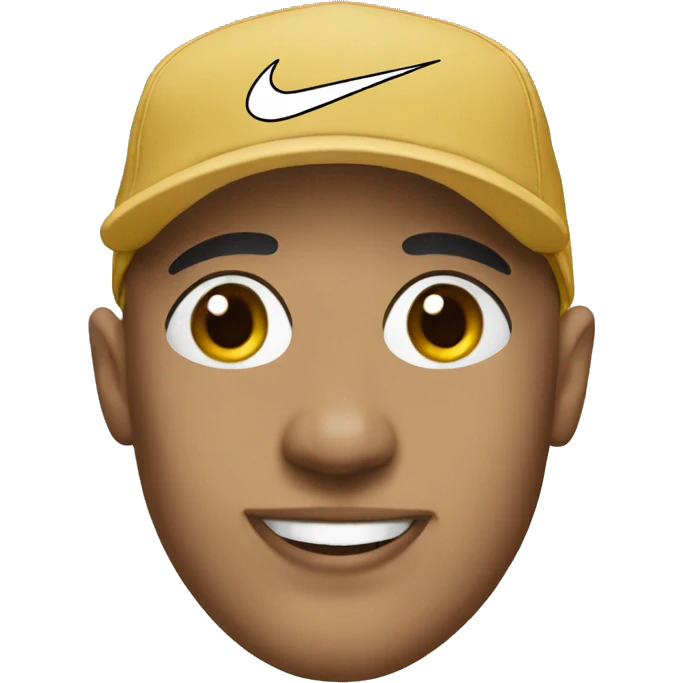 Bald with Nike cap emoji