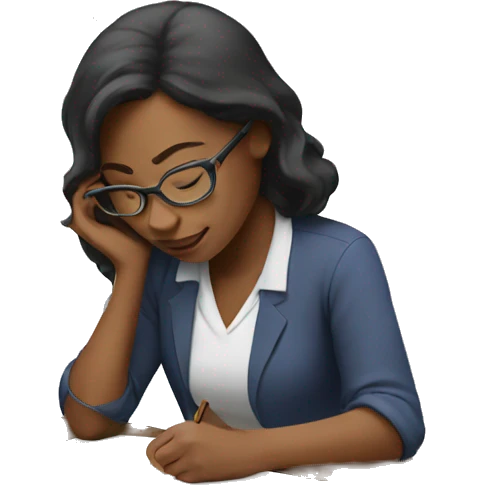woman studying emoji