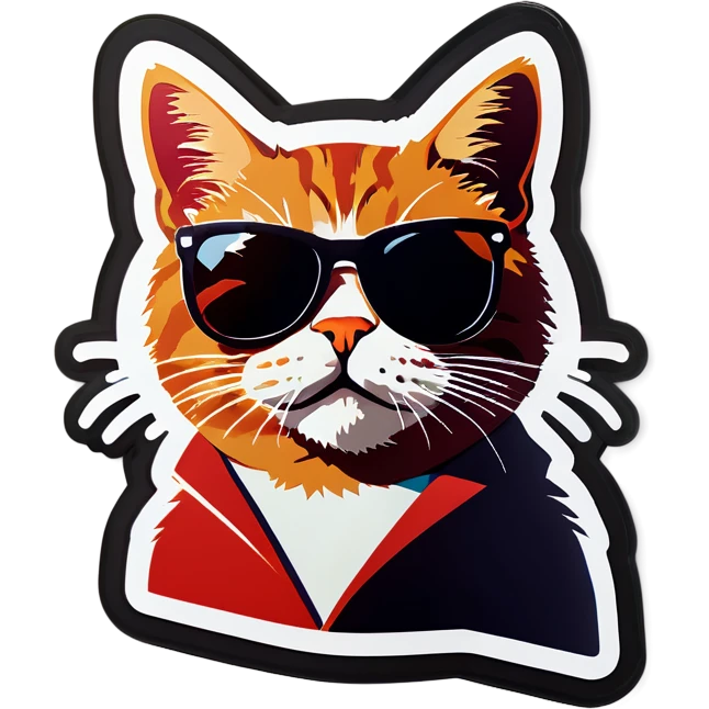 Cat with sunglasses  emoji