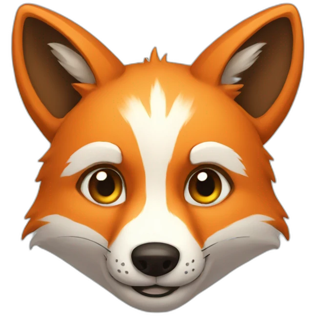 Different fox species together emoji