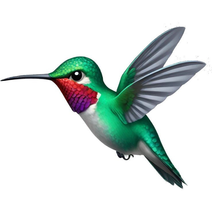 Feisty hummingbird emoji