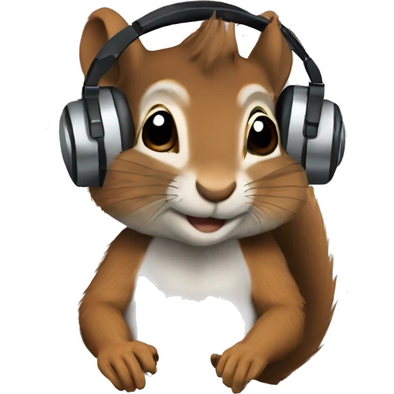 DJ squirrel emoji