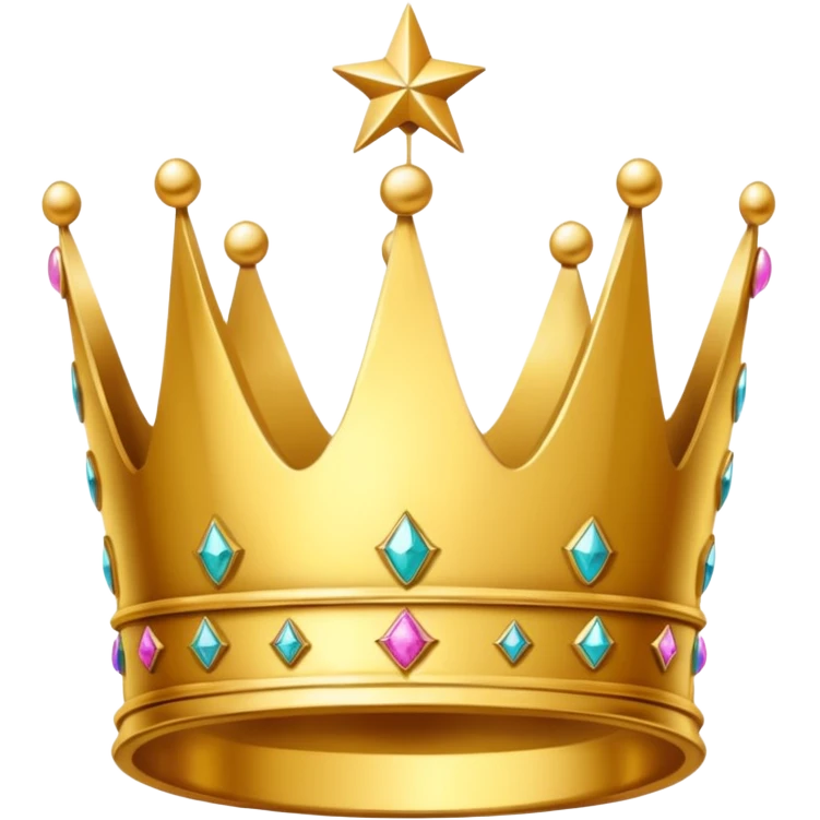 crown with star motifs emoji