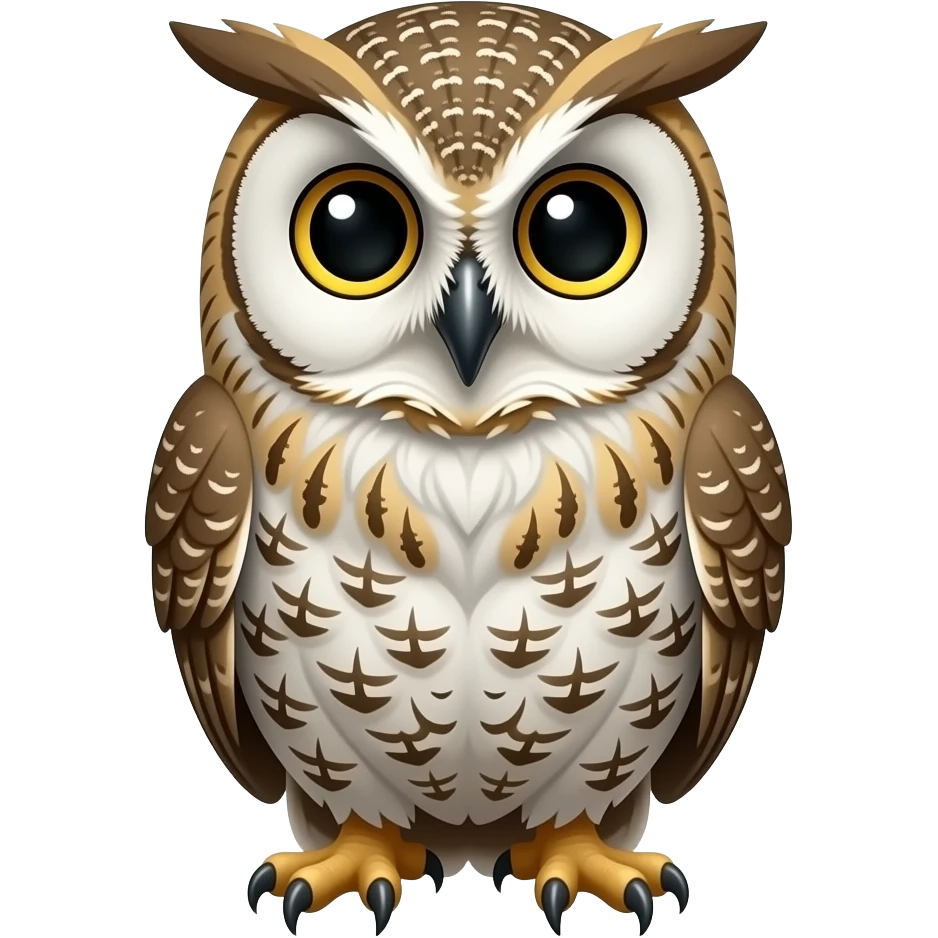 Make me and cat with an owl body remove the person next to it now put a cat head in the head emoji