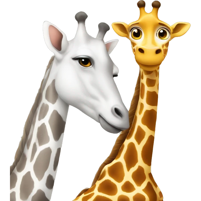 Macron on girafe emoji