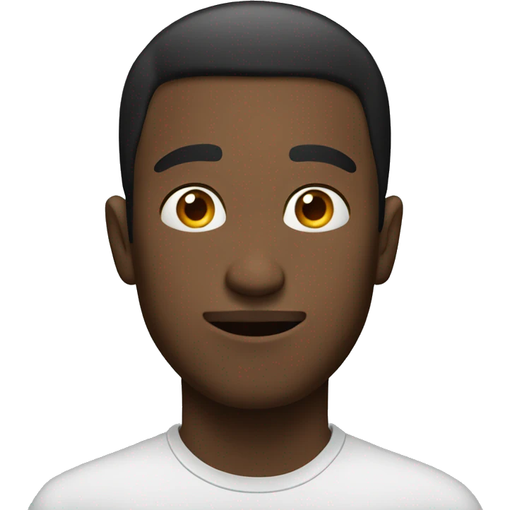 a guy looking to the side with eyes facing forward  emoji