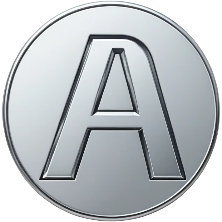 Font setting icon with letter a emoji