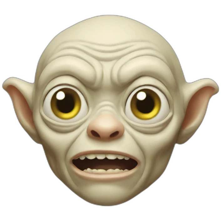 Gollum sports logo emoji