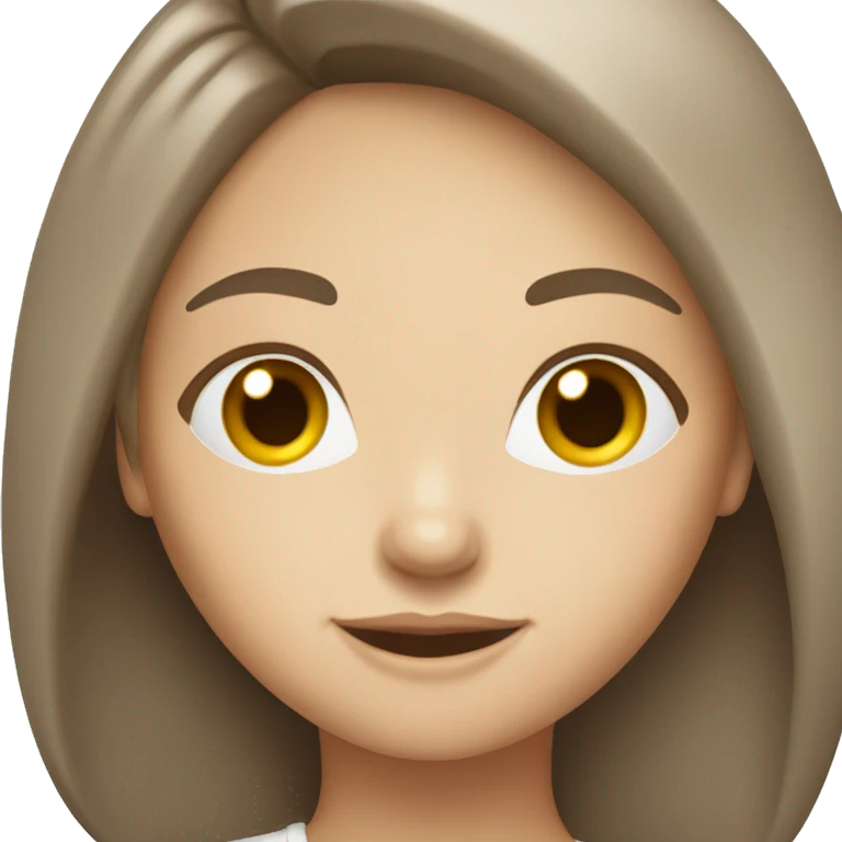 Brown hair Caucasian girl in a white suv  emoji