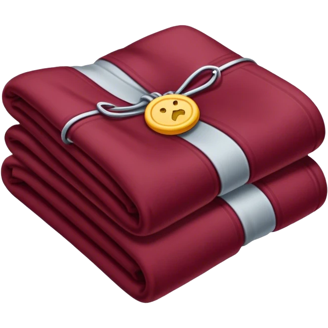  folded blanket Burgundy emoji