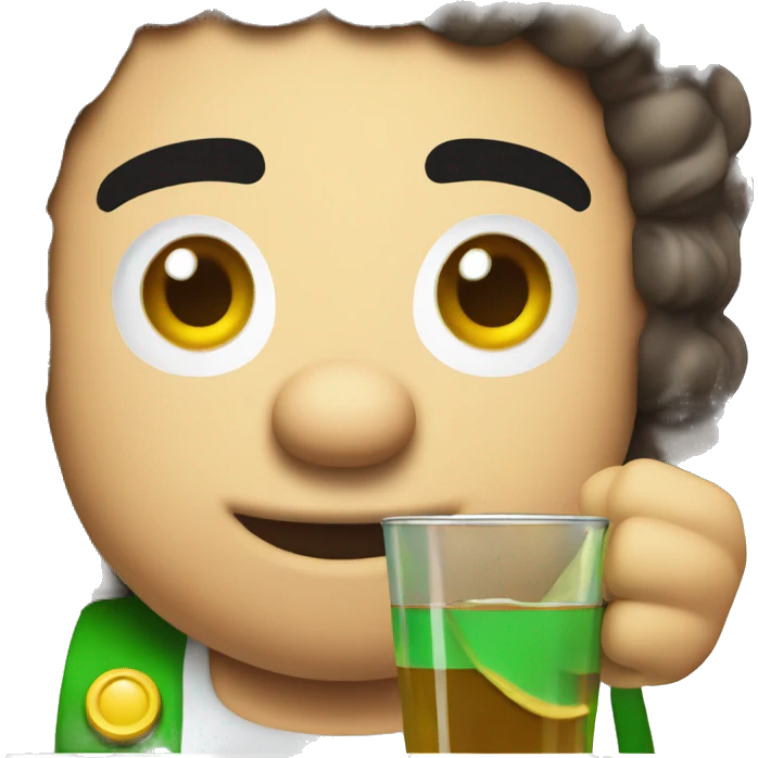 Super mario drinking buzz lite emoji