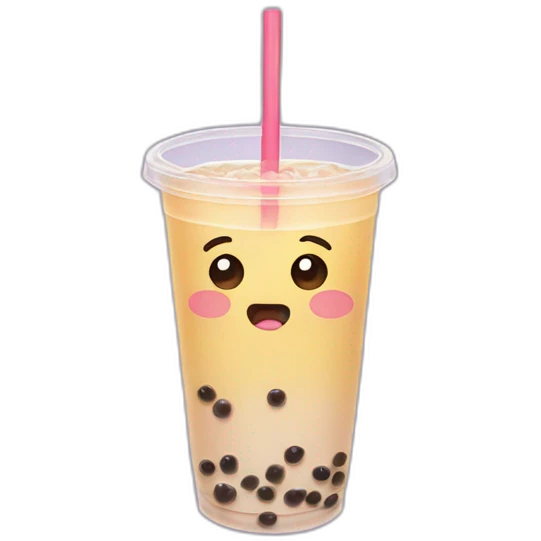 bubble tea crying emoji