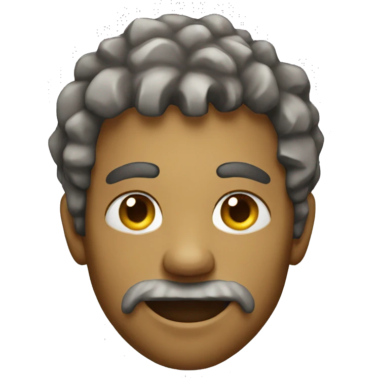 homeless man with golden teeth emoji