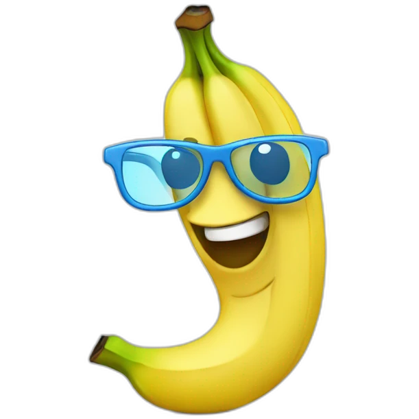 banana-cartoon-with-blue-glasses emoji