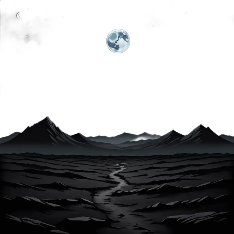 dark and eerie scene, the entire world covered in darkness. The sky is deep black with no stars or light, no moon, no glow just total void and silence. The atmosphere feels ominous and unsettling, as if darkness has swallowed everything. No characters, no visible light sources emoji