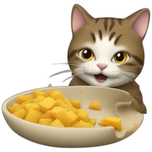 Cat Eating rocca emoji