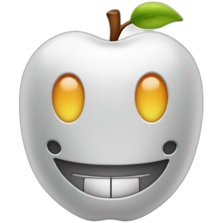 Roboter smile apple emoji