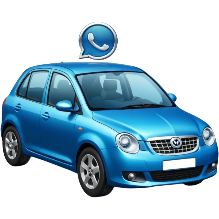 Coche de whatsapp emoji