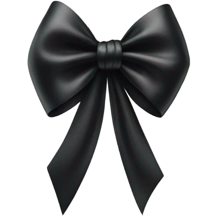 Black bow  emoji