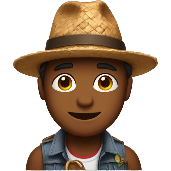 Coco wearing a hat emoji