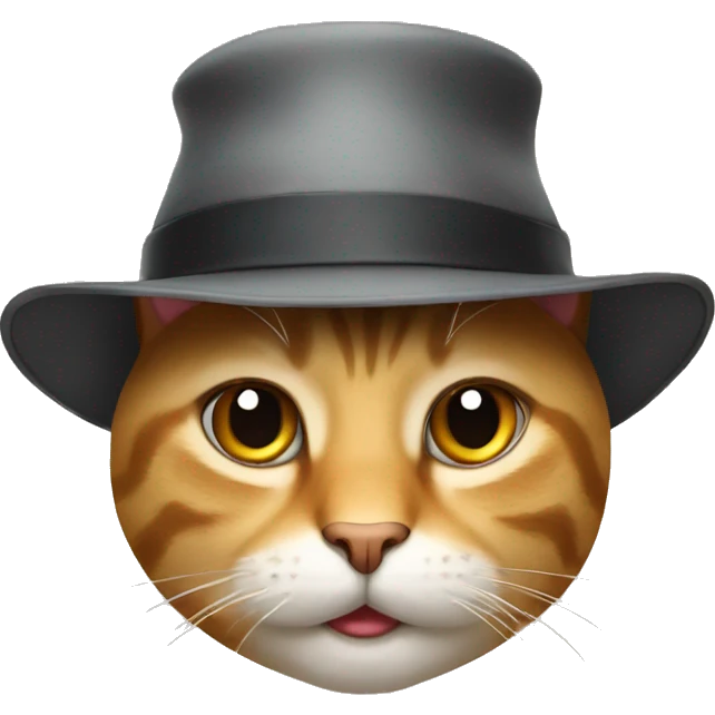 Cat with hat emoji
