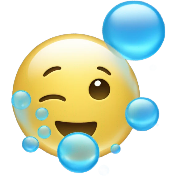 blue bubbles emoji