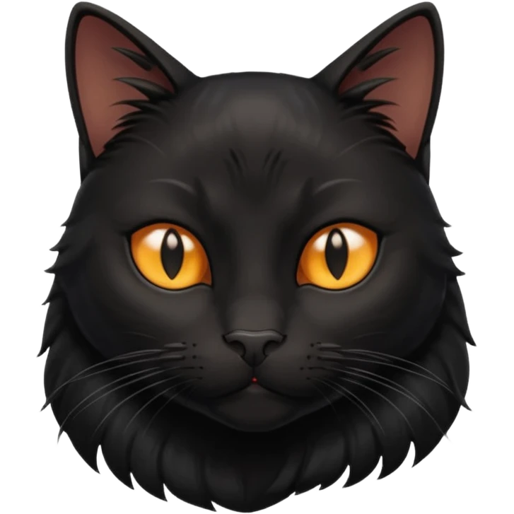 Solin wäre ein Kater mit nachtschwarzem, glänzendem Fell, kräftig gebaut und zugleich von seltener Eleganz. Sein Blick – tief und warm – scheint in die Seele zu führen, während seine Bewegung lautlos ist wie ein Schatten, der sich still an die Seite schmiegt.ihn nichts auf der Welt erschüttern. emoji