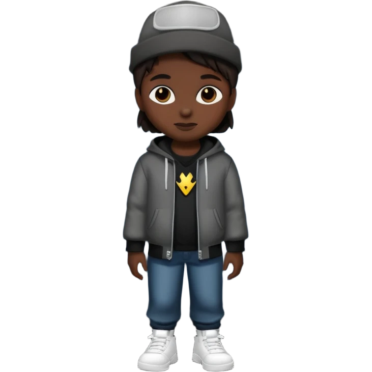 cool street outfit with dark night emoji