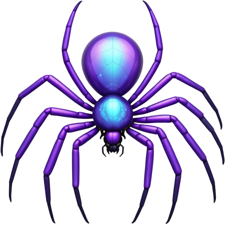 glitter purple and cian spider emoji