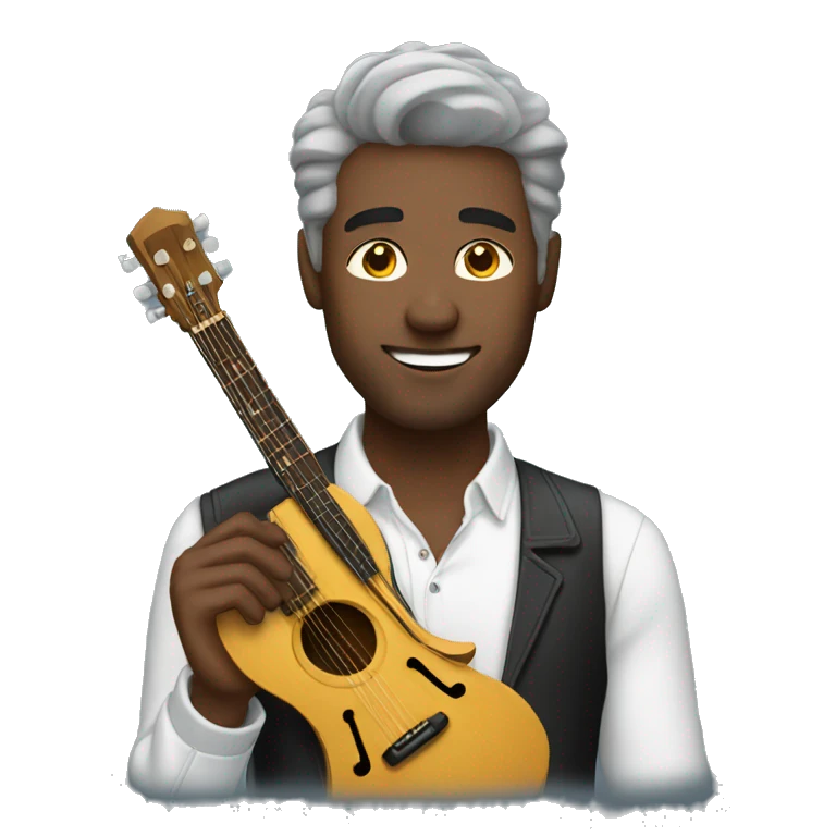 man with music emoji