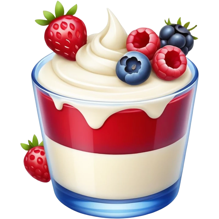 Berries and cream emoji