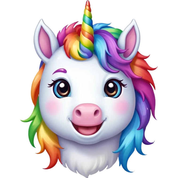 Unicorn smile  emoji