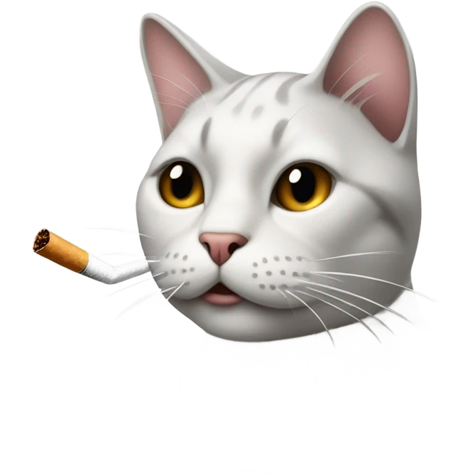 Cat smoking  emoji