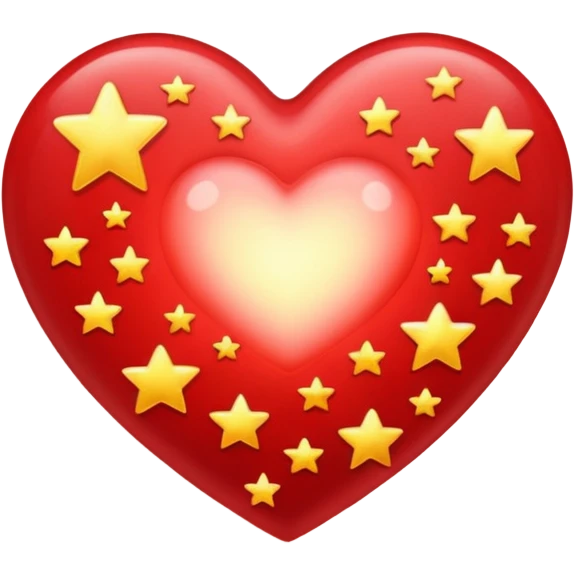 heart with glowing stars emoji