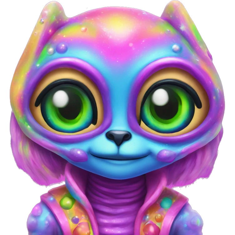 lisa frank alien emoji