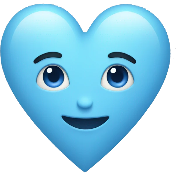 blue pastel heart emoji