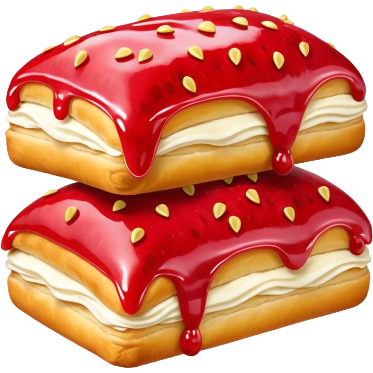 Strawberry Glaze Pastries
 emoji