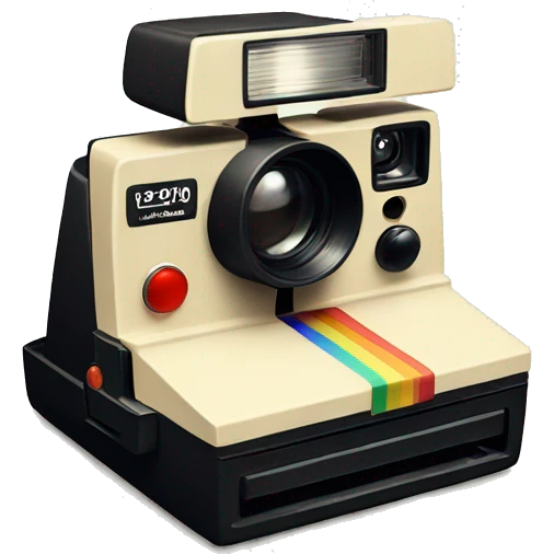 a polaroid film emoji