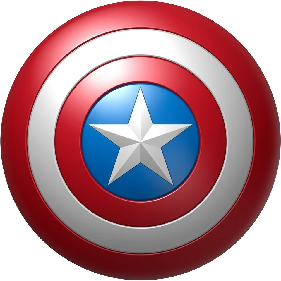 Captain America shield emoji